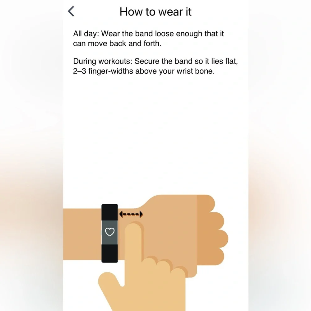 FitBit Black Charge 2 HR Fitness Tracker Wearable EUC